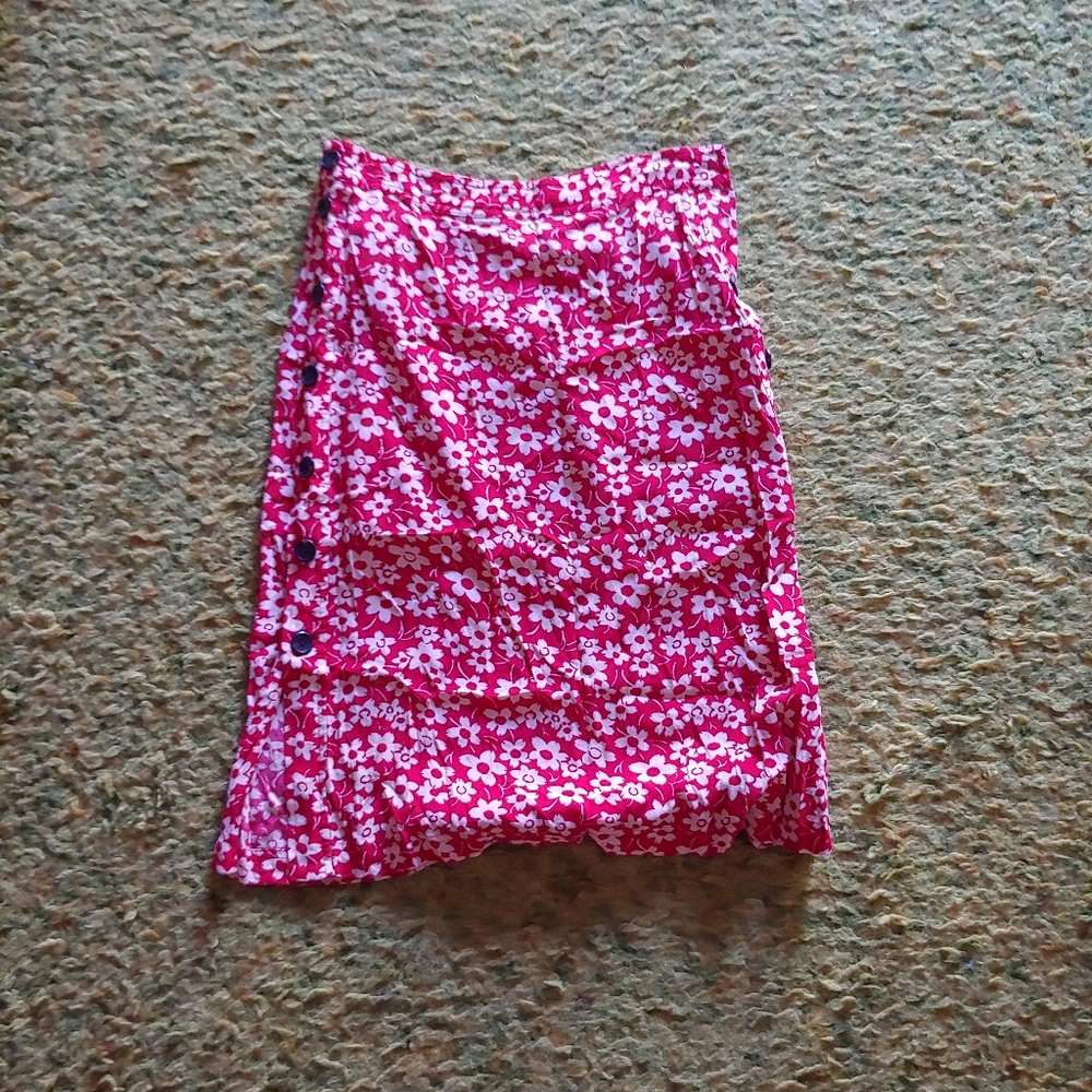 Madewell side button skirt